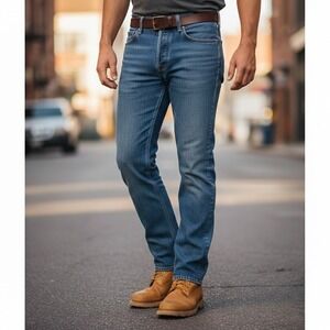 New Levi's 501 Original Jeans Mens 38x30 Blue Straight Leg Button Fly NWT